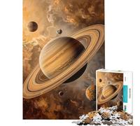 Jigsaws 1000 Pieces for Teenagers Saturn in The Cosmic Drift Help The Brain Exercise A Work of Art Fun Games Suitable for Ages 14 And Up (50x75cm)