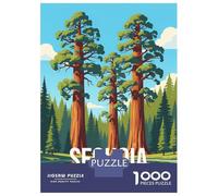 Jigsaws 1000 Pieces for Teenagers Sequoia National Park Jigsaw Toy Wall Decor Staycation Kill Time Gifts for Friends And Family 52x38cm/1000pcs