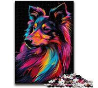 Jigsaws 1000 Pieces for Teenagers Shetland Sheepdog Jigsaw,Educational Games Home Decoration Birthday Present, Gifts, Wall Art (50x75cm)