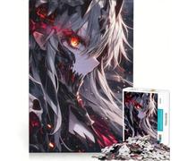 Jigsaws 1000 Pieces for Teenagers Skull Death Anime Girl Impossible Game Difficult And Challenge Unique Birthday And Xmas Gifts 50x75cm