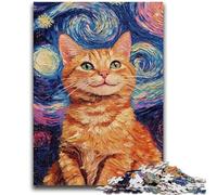 Jigsaws 1000 Pieces for Teenagers Smiling Cat Challenging To Complete But Fun And Humorous Unique Birthday And Gifts 26x38cm