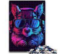 Jigsaws 1000 Pieces for Teenagers Space Astronaut Squirrel Jigsaw,Educational Games Home Decoration Birthday Present, Gifts, Wall Art (50x75cm)