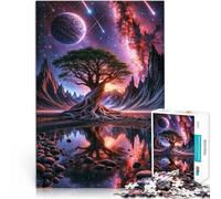 Jigsaws 1000 Pieces for teenagers Space Fantasy Landscape Staycation Kill time 50x75cm gifts for friends and family for Age 14 Years Up