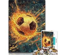 Jigsaws 1000 Pieces for Teenagers Space Football Adult Jigsaw,Fun Games Every Piece Is Unique - Challenging Family Fun Game (size 38x26cm)