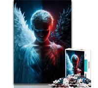 Jigsaws 1000 Pieces for Teenagers Space Warrior Adult Jigsaw,Fun Games Every Piece Is Unique - Challenging Family Fun Game (size 75x50cm)