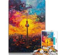 Jigsaws 1000 Pieces for Teenagers Sunset Tokyo 1000 Pieces for Adults,Learning Educational Toys Family Games Unique Birthday And Gifts 26x38cm