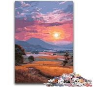 Jigsaws 1000 Pieces for Teenagers Sunset Toys Educational Games Stress Relieving Parent-child Interaction for Ages 14+ 50x75cm