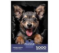 Jigsaws 1000 Pieces for Teenagers Swedish Vallhund Jigsaws for Adults Brain Teaser Game A Work of Art Great Gift for Gaming 52x38cm/1000pcs