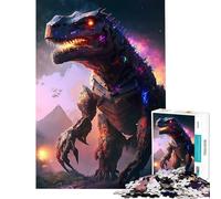 Jigsaws 1000 Pieces for Teenagers T Rex Addictive Toys to Cultivate Patience Brain Teaser Game Perfect Decoration Great Gifts (Size 50x75cm)