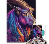 Jigsaws 1000 Pieces for Teenagers The Careful Capricorn Unique Challenge Game Learning Educational Art Work Gift (size 38x52cm)