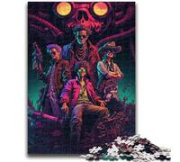 Jigsaws 1000 Pieces for Teenagers The Killer Family for And 14 Years And over Educational Challenge Fun Activities at Home, Birthday Gifts, Travel Gifts 38x26cm