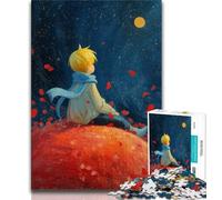 Jigsaws 1000 Pieces for Teenagers The Little Prince,Help The Brain Exercise Addictive Toys to Cultivate Patience Perfect Decoration 38x26cm