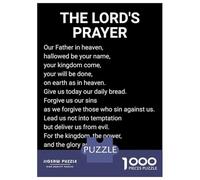 Jigsaws 1000 Pieces for Teenagers THE LORDS PRAYER BLACK Jigsaw Toy Wall Decor Staycation Kill Time Gifts for Friends And Family 70x50cm/1000pcs