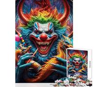 Jigsaws 1000 Pieces for Teenagers The Sinister Carnival Educational Game Suitable for Couples Home Decoration Toys Gifts for Friends And Family (38x26cm)
