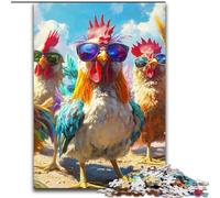 Jigsaws 1000 Pieces for Teenagers Three Cocks Educational Games Home Decoration for Is Ideal As A Gift for The Whole Family (size 26x38cm)