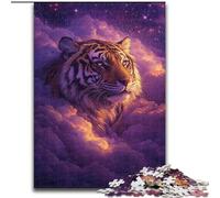 Jigsaws 1000 Pieces for Teenagers Tiger in The Clouds, for 14+ Challenging Game As A Gift for The Whole Family And Friends (Size50x75cm)