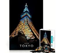 Jigsaws 1000 Pieces for Teenagers Tokyo Tower Neat Joint Decor Mind Exercise Toy Rest Time Game Christmas Fun Gift (50x75cm)