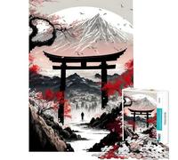 Jigsaws 1000 Pieces for Teenagers Towns Entrance Challenging To Complete Learning Educational Family Game for And from 14 Years And over (38x26cm)