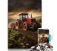 Jigsaws 1000 Pieces for Teenagers Tractor Implements,Help The Brain Exercise Addictive Toys to Cultivate Patience Perfect Decoration (75x50cm)