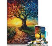 Jigsaws 1000 Pieces for Teenagers Tree of Life Puzzles for Adults,for Educational Game Challenge Toy Deal As Gifts for The Whole Family 26x38cm