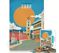 Jigsaws 1000 Pieces for Teenagers Trinidad Cuba Neat Joint Decor Mind Exercise Toy Rest Time Game Christmas Fun Gift (38x52cm)