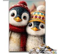 Jigsaws 1000 Pieces for Teenagers Two Penguins Educational Games Home Decoration for Is Ideal As A Gift for The Whole Family (size 50x75cm)