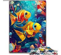 Jigsaws 1000 Pieces for Teenagers Undersea Fish, for 14+ Challenging Game As A Gift for The Whole Family And Friends (Size 26x38cm)