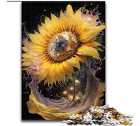 Jigsaws 1000 Pieces for Teenagers Universe Sunflower, Help The Brain Exercise Addictive Toys to Cultivate Patience Perfect Decoration (Size50x75cm)