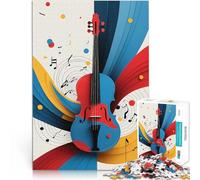 Jigsaws 1000 Pieces for teenagers Violin Music Art Stressabbau Staycation Zeit totschlagen Kunstwerk Geschenk75x50cm