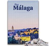 Jigsaws 1000 Pieces for Teenagers Visit Malaga Help The Brain Exercise Addictive Toys to Cultivate Patience Wall Decoration (size 50x75cm)