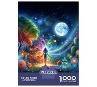 Jigsaws 1000 Pieces for Teenagers Walk to The Moon Teenager Puzzles Toy Wall Decor Presents for Women Birthday Present, Gifts, 38x26cm/1000pcs