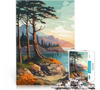 Jigsaws 1000 Pieces for teenagers Waterfall Coastline Stressabbau-Spielzeug mit vollständig ineinander greifenden, zufällig geformten Teilen38x26cm
