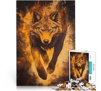 Jigsaws 1000 Pieces for teenagers Wolf of Ember Dekomprimierendes intellektuelles Lernspielzeug Perfekte Dekoration75x50cm