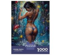 Jigsaws 1000 Pieces for Teenagers Woman Under Waterfall Jigsaw Toy Wall Decor Staycation Kill Time Gifts for Friends And Family 38x26cm/1000pcs