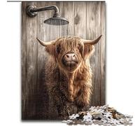 Jigsaws 1000 Pieces for Teenagers Yak Taking A Bath, Educational Games Home Decoration Suitable for Desktop Decoration 26x38cm