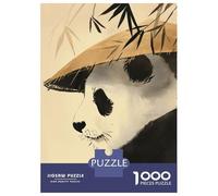 Jigsaws 1000 Pieces for Teenagers Zen Bamboo Panda Bear Jigsaws for Adults Brain Teaser Game A Work of Art Great Gift for Gaming 70x50cm/1000pcs