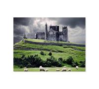 Jigsaws 1000 Pieces Puzzle，Irish Castle Cloud Goat，Diy Art For Grown Ups Adults（38x26cm）-G62