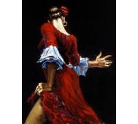 Jigsaws 1000 Pieces - Spanish Dance Oil Painting - Adult Family Puzzle Challenge Toy - Elderly Memory Game - Wall Art Gifts - Sk483Zp