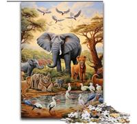 Jigsaws 1000Pieces for Adults African Animals Jigsaw Puzzles 1000Pieces for Adults for Holidays & Birthdays (Size 50x75 cm)