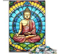 Jigsaws 1000Pieces for Adults Colorful Buddha Jigsaw Puzzles 1000Pieces for Adults for Holidays & Birthdays (Size 26x38 cm)