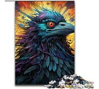 Jigsaws 1000Pieces for Adults Colorful Crow Jigsaw Puzzles Brain Teaser Game for Teenagers, for Family Game Night (Size 26x38 cm)