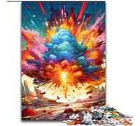 Jigsaws 1000Pieces for Adults Colorful Explosion 1000Piece Puzzle Challenging DIY Brain Teaser, Interactive Family Game (Size 50x75 cm)