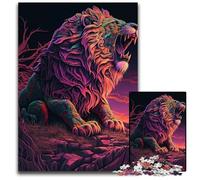 Jigsaws 1000Pieces for Adults Lion Roaring Paper CutPuzzles for Adults for TeenagerFamilies Perfect DIY DecorBrainTeasing Challenge 1000 PCS(75x50cm)