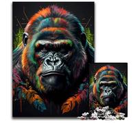 Jigsaws 1000Pieces for Adults The Old Gorilla Puzzles for Adults for TeenagerFamilies Perfect DIY DecorBrainTeasing Challenge 1000 PCS(38x26cm)