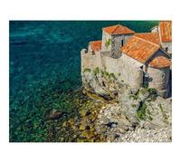 Jigsaws 1500 Pieces for Adults Challenging Game-Buildings,rocks,coast 87x57cm