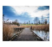 Jigsaws 1500 Pieces for Adults Challenging Game-Fall,pond,bridge 87x57cm