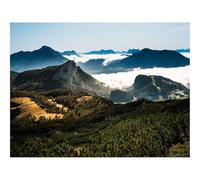 Jigsaws 1500 Pieces for Adults Challenging Game-Mountains,Peaks,Rocks,Distance,Sky 87x57cm