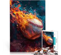 Jigsaws 2000 Pieces for Adults Abstract Baseball Flames pädagogische Herausforderung Geeignet für die Schreibtischdekoration70x100cm