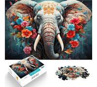 Jigsaws 2000 Pieces for Adults Art Elephant Animals cute Pädagogisches Familienspiel Tolle Geschenke und Spielzeuge70x100cm