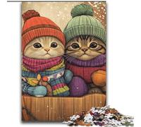 Jigsaws 2000 Pieces for Adults Cat Couple Decompressing Intellectual Educational Toy Great Gifts And Toys 70x100cm
